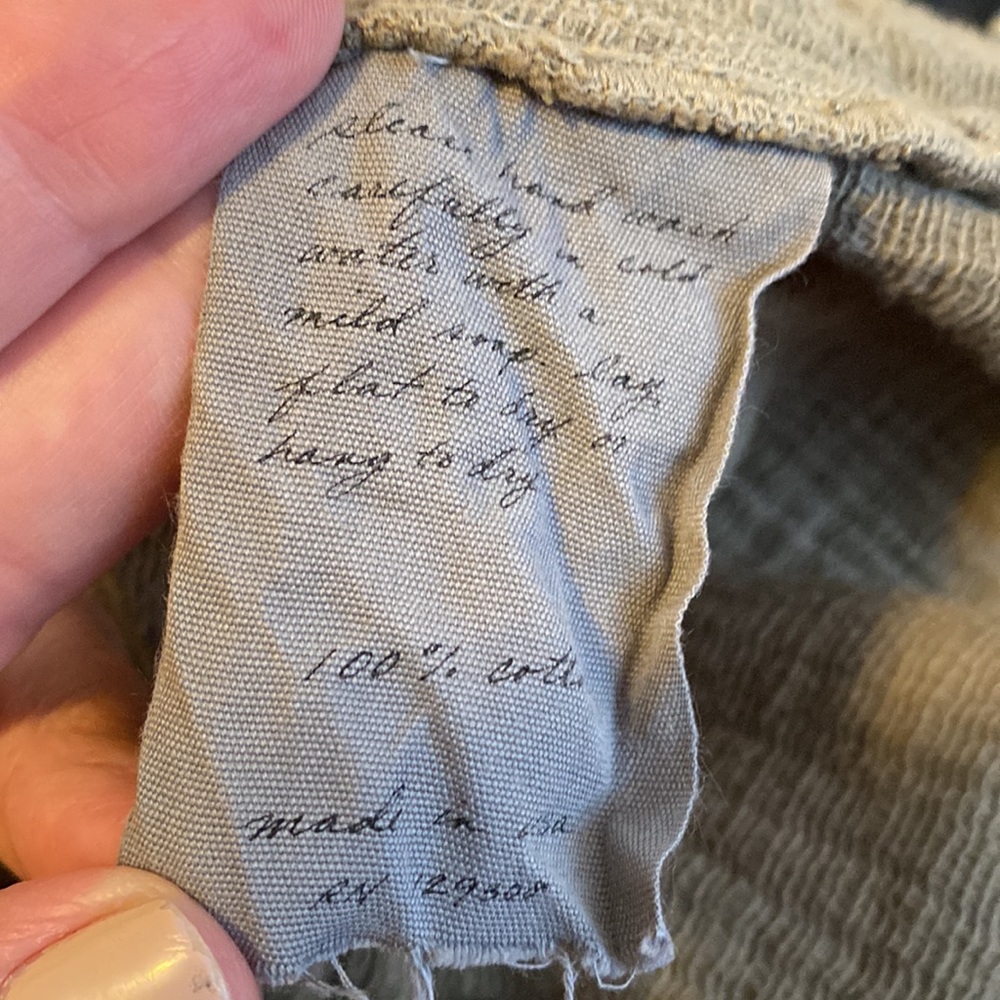 Raquel Allegra cotton gauze sleeveless Luna midi dress olive army green Medium - Picture 13 of 14